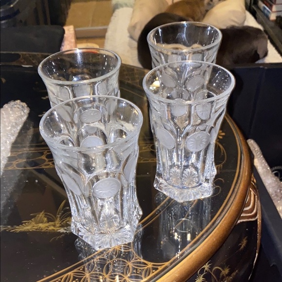 Fostoria Other - BOX41 Fostiria Coin Highballs Elegant Clear Glass Tumblers Set